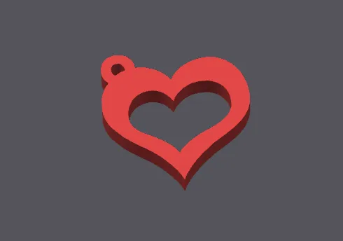 Heart keychain Valentine
