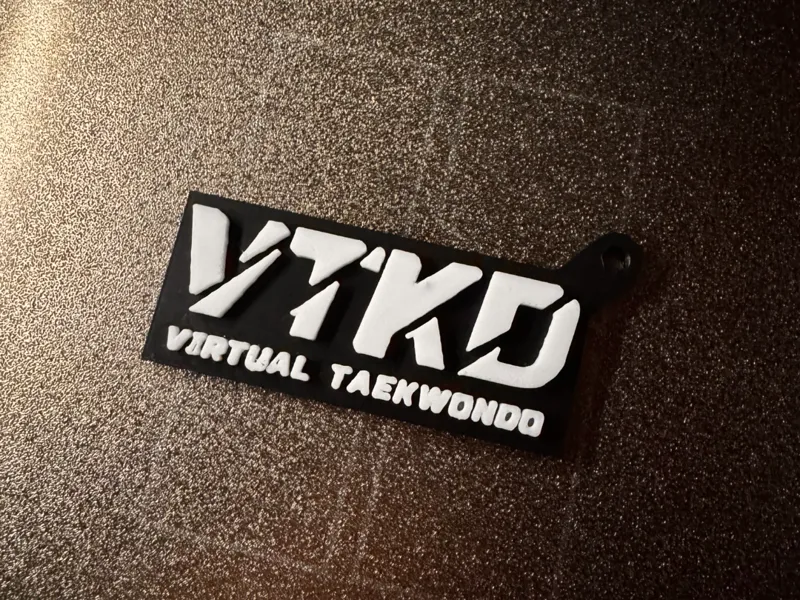 Virtual Taekwondo Keychain