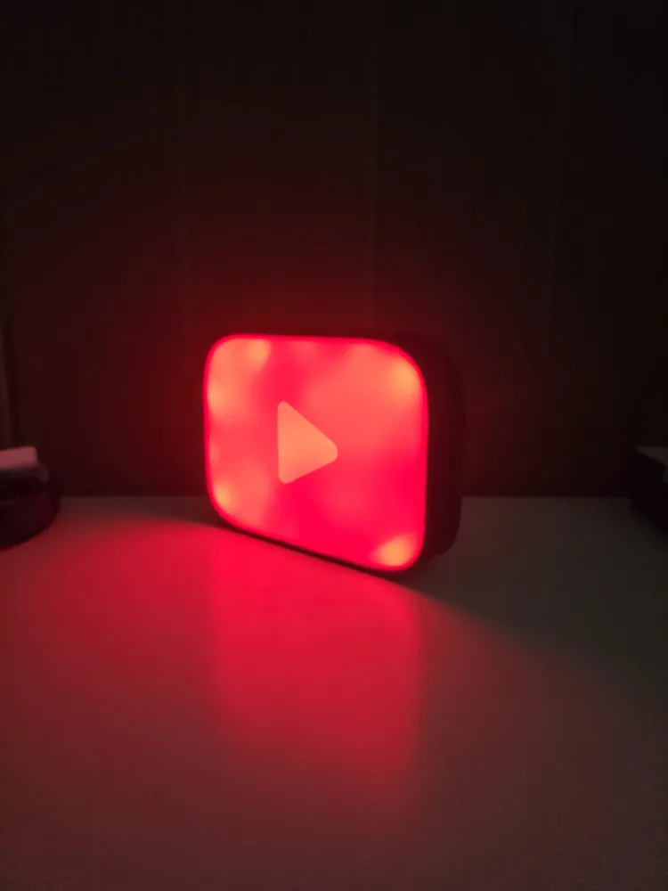 Youtube Button Lightbox by D1000MakerWorld: Download Free 3D Models