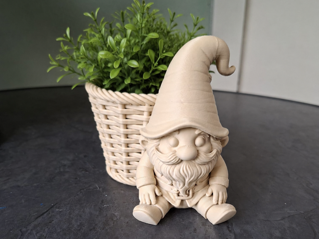 Cheerful Garden Gnome Planter