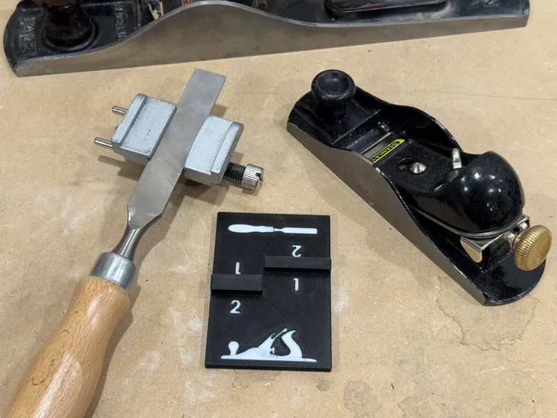 Sharpening Guide Depth Gauge - Chisels and Planes
