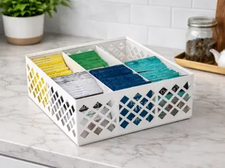Stackable Tray Tea Organizer