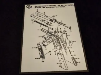 Colt 1911 schematic art