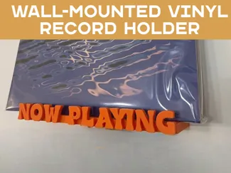 Wall-Mounted Vinyl Record Holder