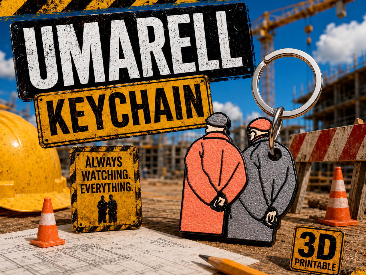 Umarell Keychain