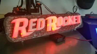 Fallout Red Rocket Sign - Free 3D Print Model - MakerWorld