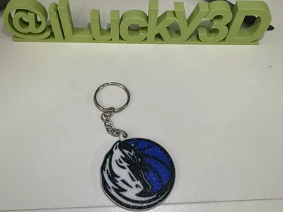 Dallas Mavericks Team Logo Keychain