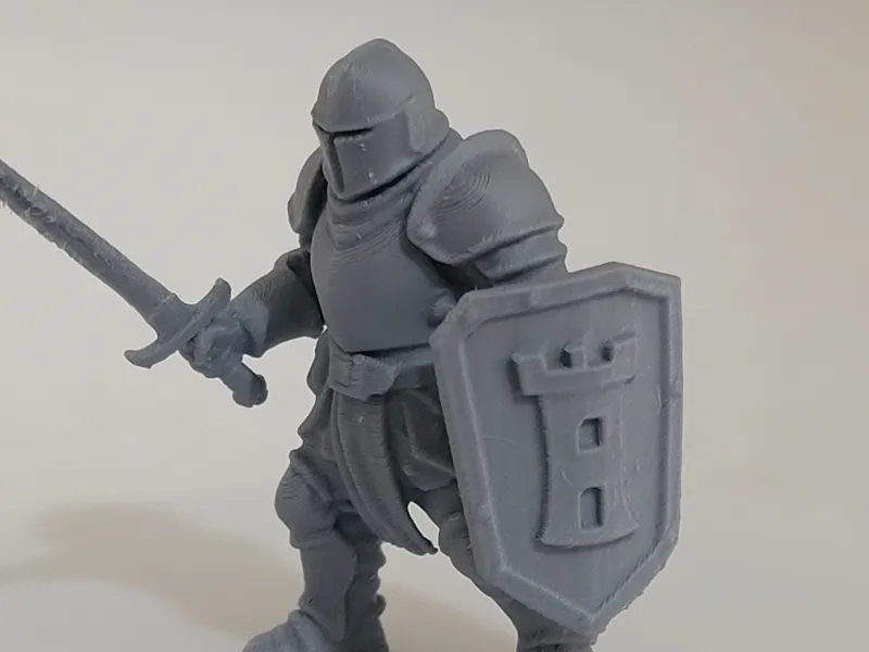 fully armoured knight with shield DND TABLETOP RPG
