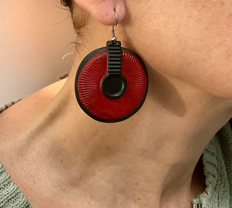 Ancient-style fashionable earrings Cleopatra.