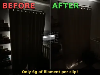 Command Strip Curtain Clip – Stop Light Leaks (6g)