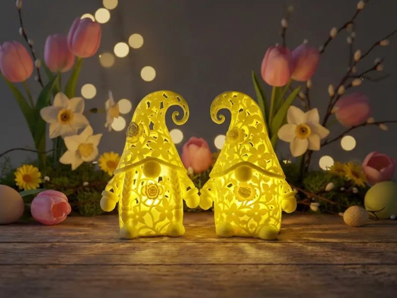 Lumorna | Frühlings-Wichtelpaar “Blumenzauber”