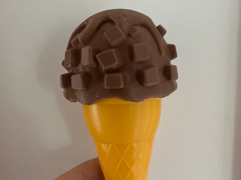 Chocolate Icecream Cone Topper Toy