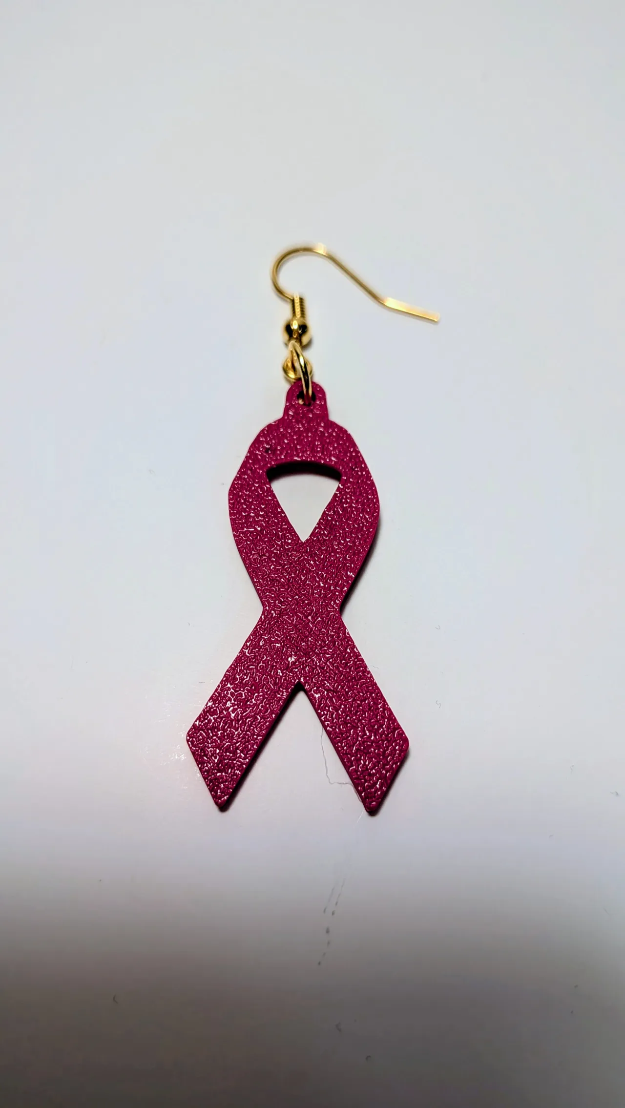 Ribbon Earrings - Pink October - Breast Cancer Aw. view 4