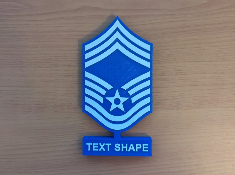 AF Chief Master Sergeant E9 Stand Customizable