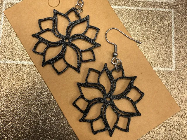 Flower earrings
