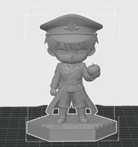 Colonel Caleb with Base, 0.2mm layer, 2 walls, 15% infill