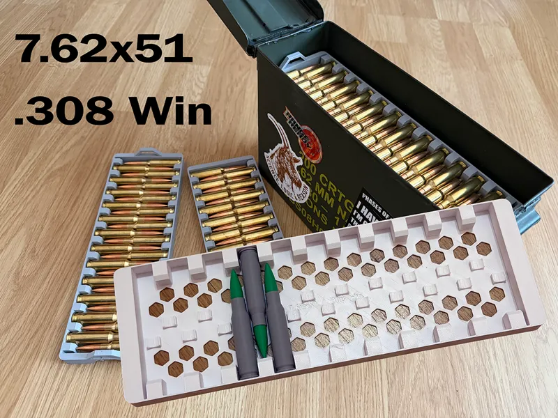 7.62x51 / .308 Win. Ammo Tray System (non-CIP)