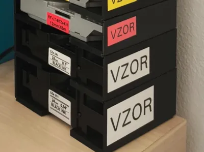 Stackable Tape Holders for Brother Label Printers