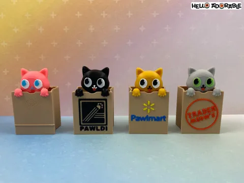 Cat in a Paper Bag Clicker Fidget Toy view 4