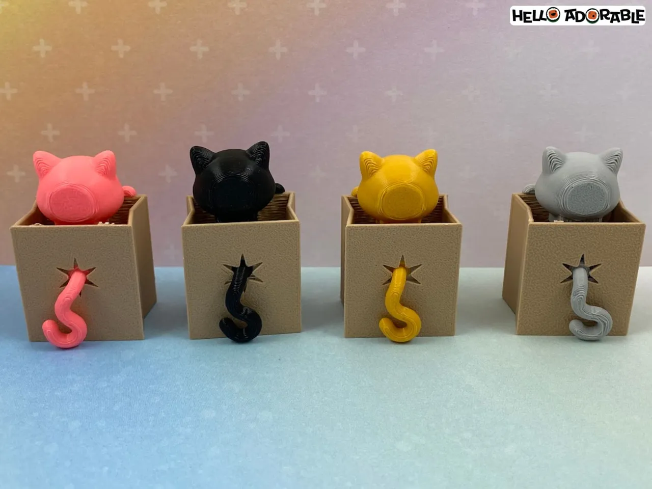 Cat in a Paper Bag Clicker Fidget Toy view 3
