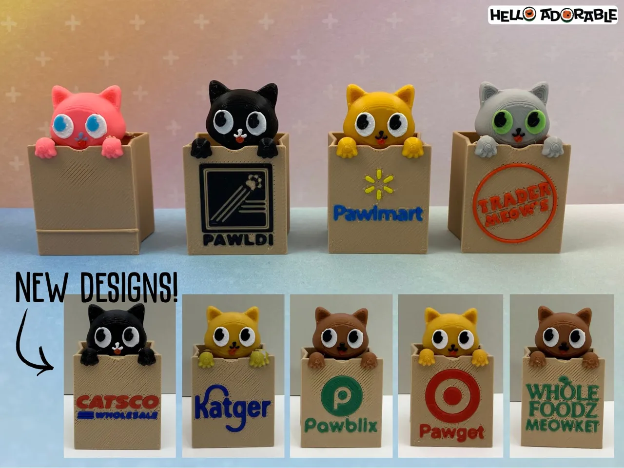 Cat in a Paper Bag Clicker Fidget Toy view 2
