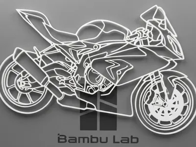 S1000RR – Minimalist Wall Design