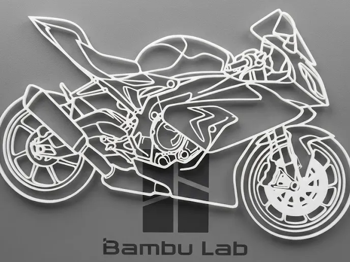 S1000RR – Minimalistisches Wand-Design