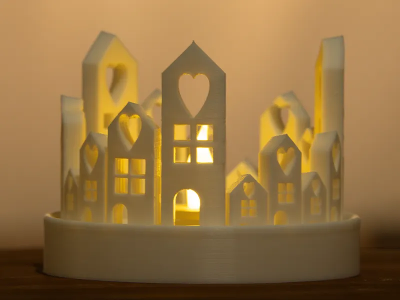 Cozy Winter Themed Tealight Ornament
