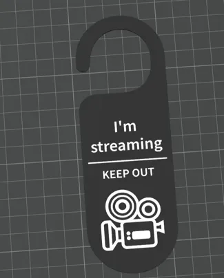 Streaming door sign