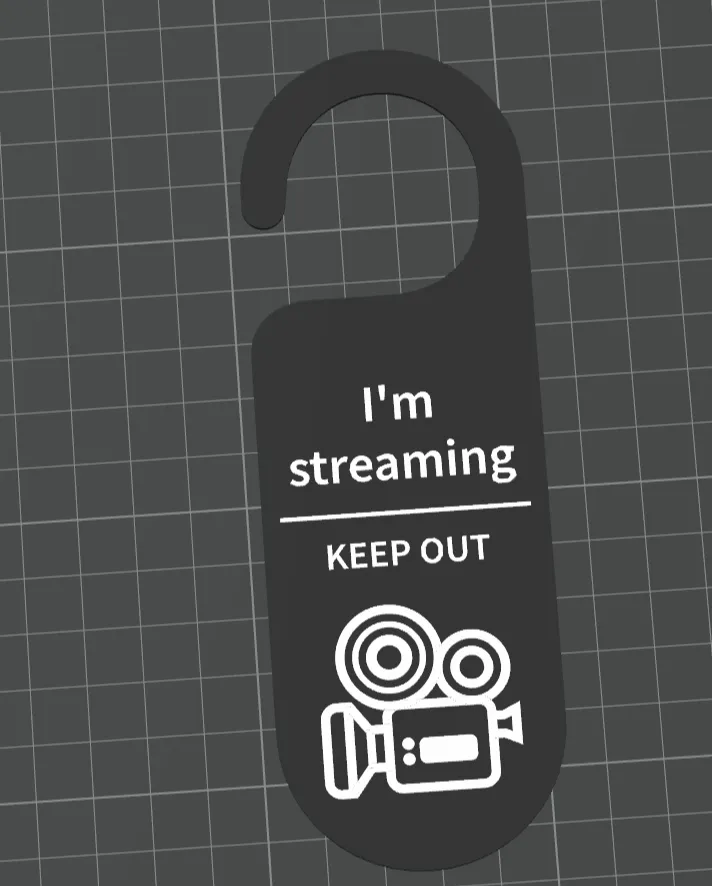 Streaming door sign