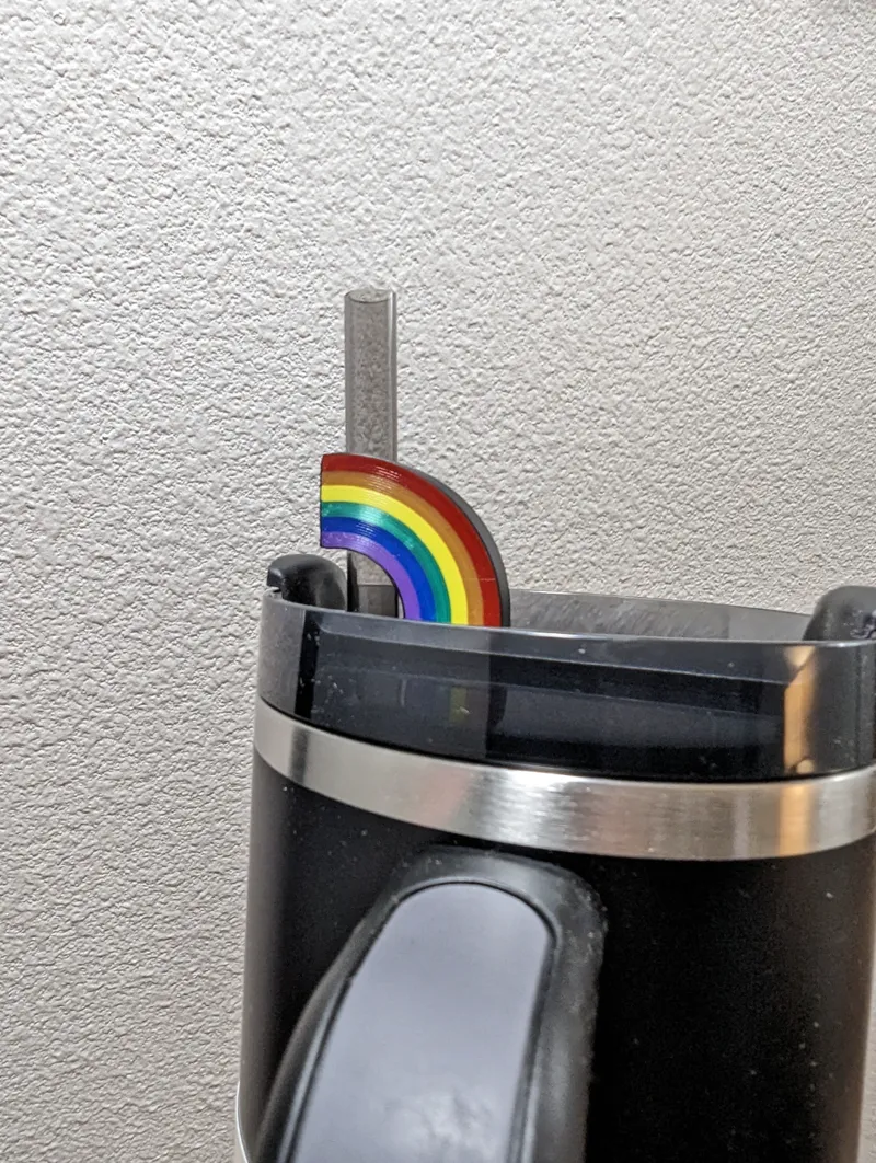 Rainbow Straw Topper