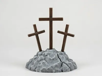 Crosses of Calvary Desk Decoration