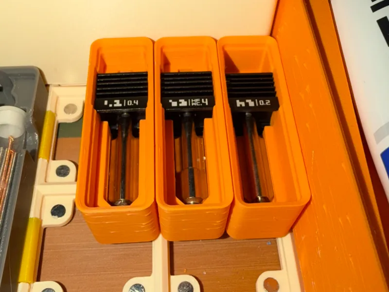 P2S & H2 Hotend / Nozzle Stackable Gridfinity Bin