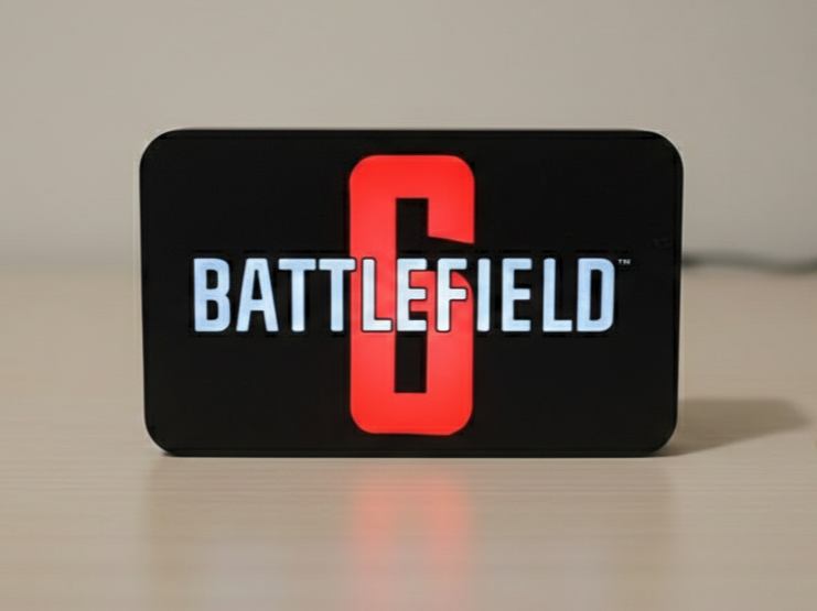 Battlefield 6 Lightbox – Gaming Sign