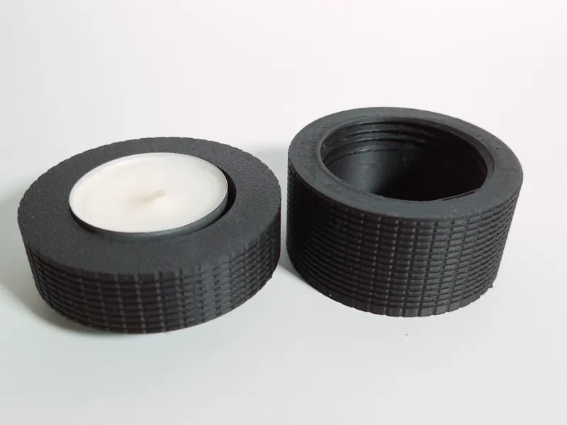 Tealight Stand with hidden storage box