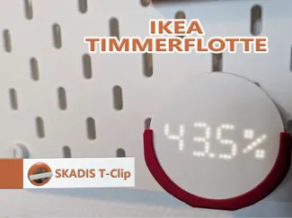IKEA Timmerflotte SKADIS T-Clips