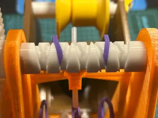 适用于绕线器 (Cell Spool Winder) 的蜗杆限位器