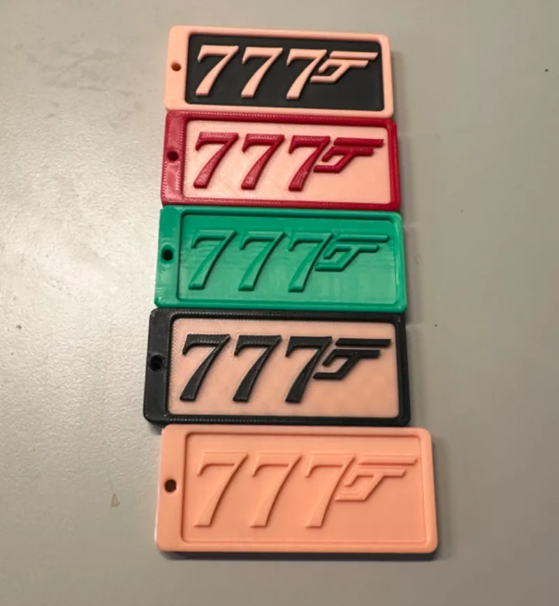 Boeing 777 Crewtag