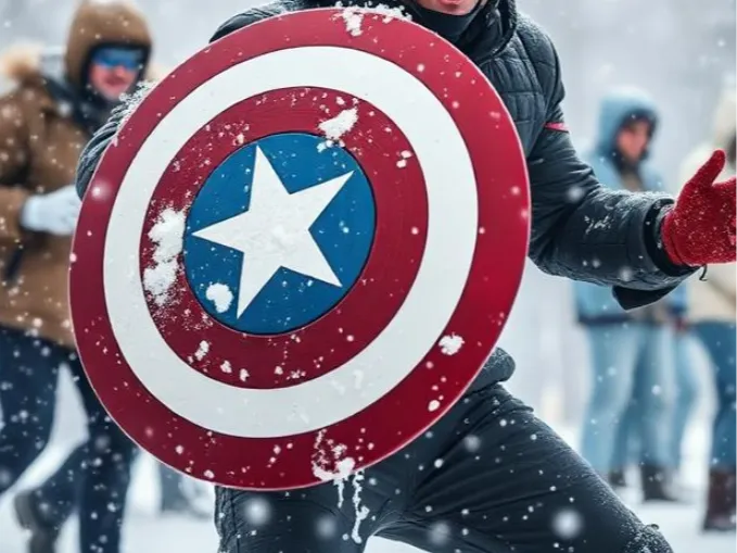 Captain America Shield for snowball fights