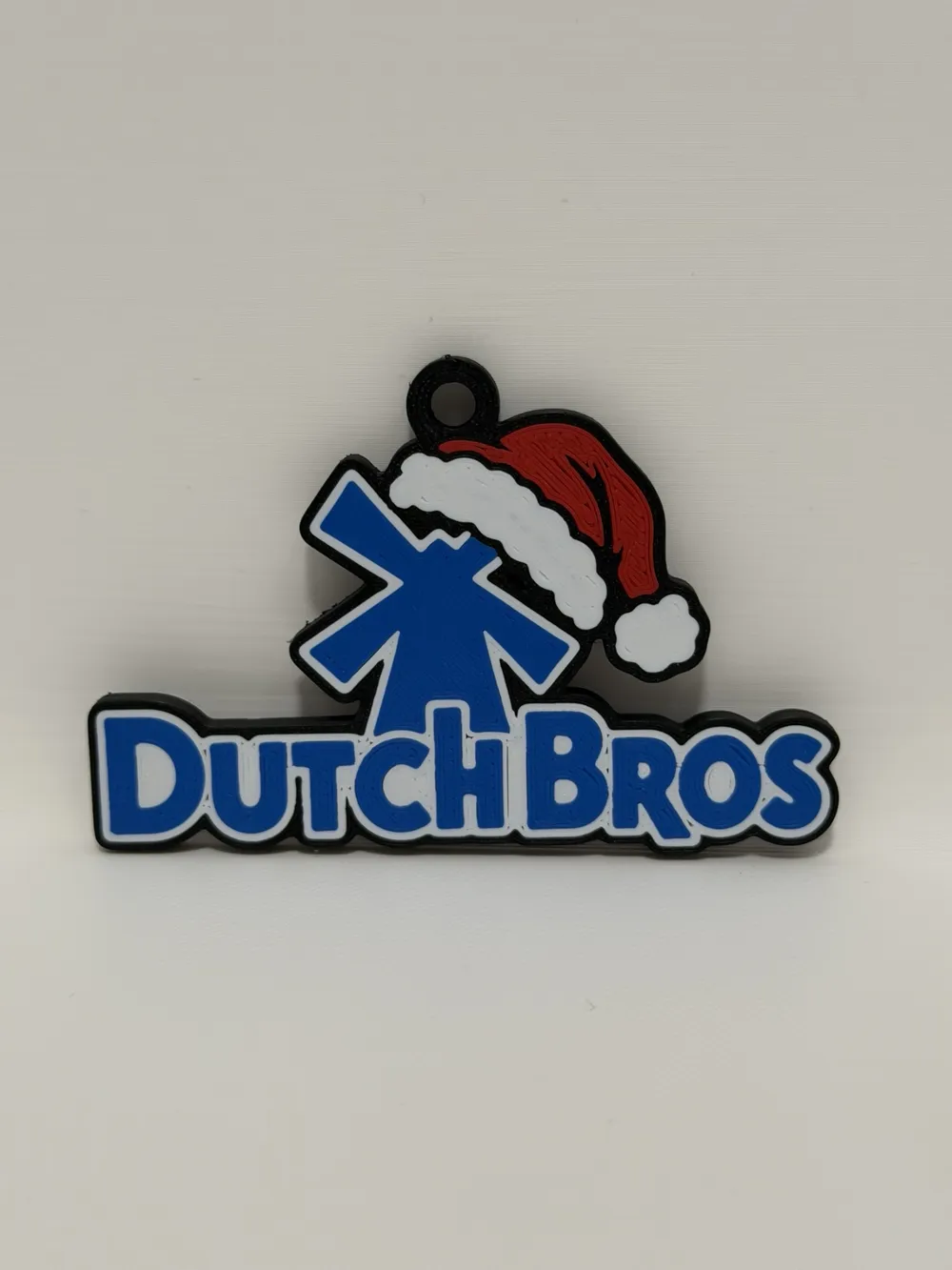 Dutch Bros Santa Hat Keychain - Free 3D Print Model - MakerWorld