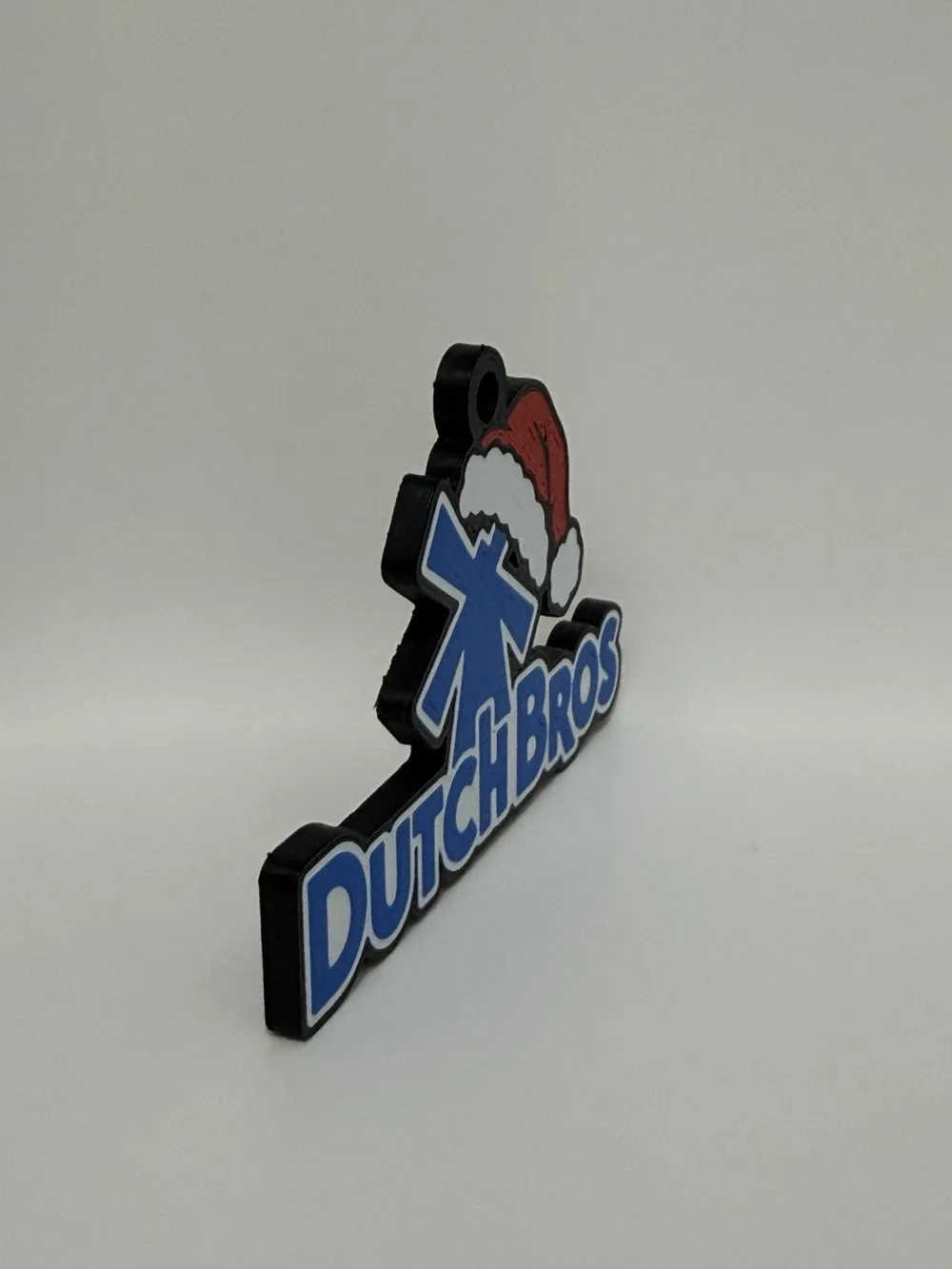 Dutch Bros Santa Hat Keychain - Free 3D Print Model - MakerWorld