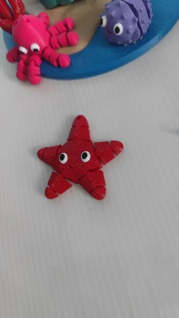 Letrero o emblema decorativo: Cute Starfish – Ocean Pack #6 | Print-in-Place — vista de referencia 4