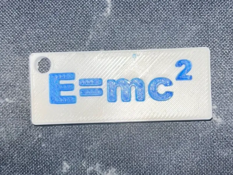 portachiavi  E=mc2