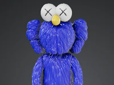 KAWS BFF Blue Figure