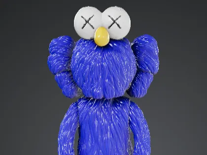 KAWS BFF Blue Figure 