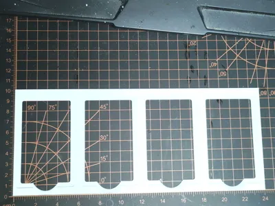 4 business card jig for xTool slide attachment 