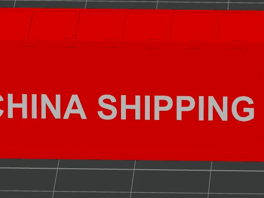 china shipping container n-scale 1:160