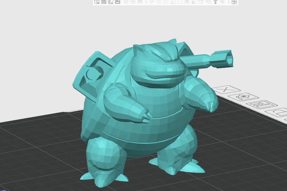 Blastoise low poly version Dannasis by Dannasis MakerWorld: Download ...