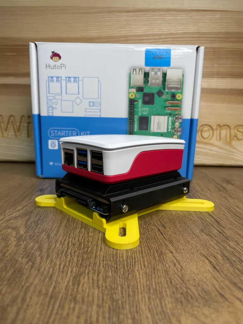 VESA BRACKET for Raspberry Pi 5 and 4 - Official Case - SSD