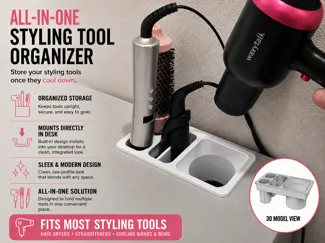 Blow Dryer & Hair Tool Desk Organizer